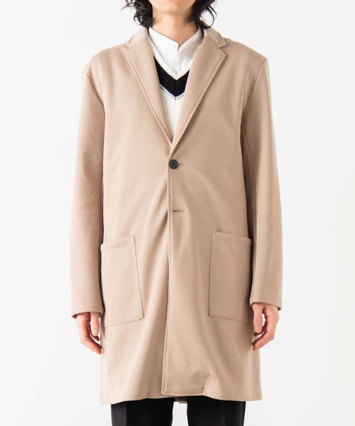 WEGO(ウィゴー)の「WEGO/ポンチチェスターコート(チェスターコート・メンズ・ブラック/ベージュ・MEDIUM/LARGE)」の6枚目の写真