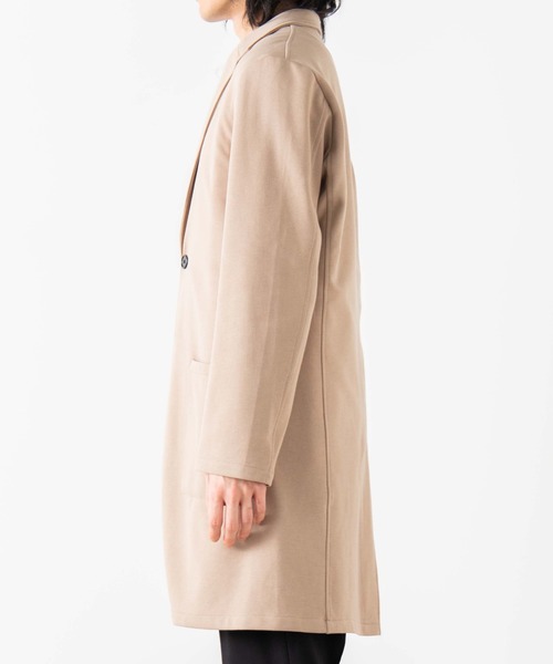 WEGO(ウィゴー)の「WEGO/ポンチチェスターコート(チェスターコート・メンズ・ブラック/ベージュ・MEDIUM/LARGE)」の10枚目の写真