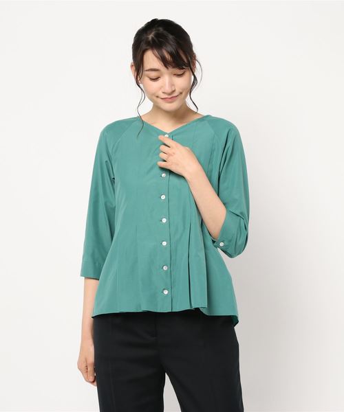 【NOMBRE IMPAIR】T/Cライトタンブラータックブラウス NOMBRE IMPAIR（ノンブルアンペール）の「T/Cライトタンブラー