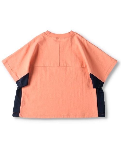 BRANSHES(ブランシェス)の「メッシュ切替え半袖Tシャツ(Tシャツ/カットソー・キッズ・オレンジ/ネイビー・90cm/150cm/120cm/100cm/140cm/110cm/130cm)」の11枚目の写真