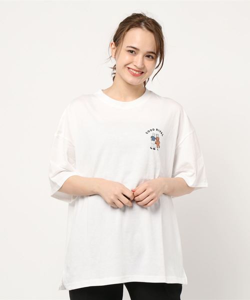 SpRay(スプレイ)の「インベーダー BIG Tシャツ(Tシャツ/カットソー・レディース・オフホワイト/アイボリー/スミクロ/ミント/ラベンダー・FREE)」の17枚目の写真