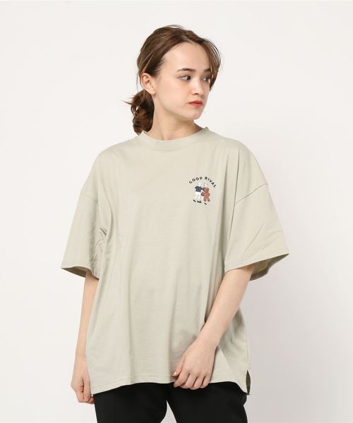 SpRay(スプレイ)の「インベーダー BIG Tシャツ(Tシャツ/カットソー・レディース・オフホワイト/アイボリー/スミクロ/ミント/ラベンダー・FREE)」の15枚目の写真