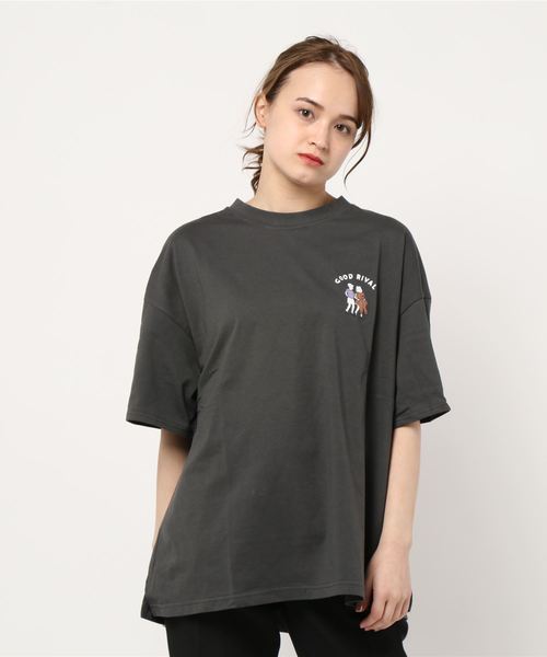 SpRay(スプレイ)の「インベーダー BIG Tシャツ(Tシャツ/カットソー・レディース・オフホワイト/アイボリー/スミクロ/ミント/ラベンダー・FREE)」の14枚目の写真