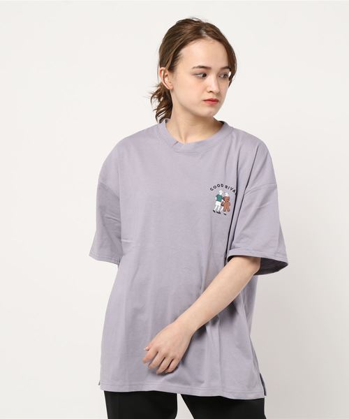 SpRay(スプレイ)の「インベーダー BIG Tシャツ(Tシャツ/カットソー・レディース・オフホワイト/アイボリー/スミクロ/ミント/ラベンダー・FREE)」の13枚目の写真