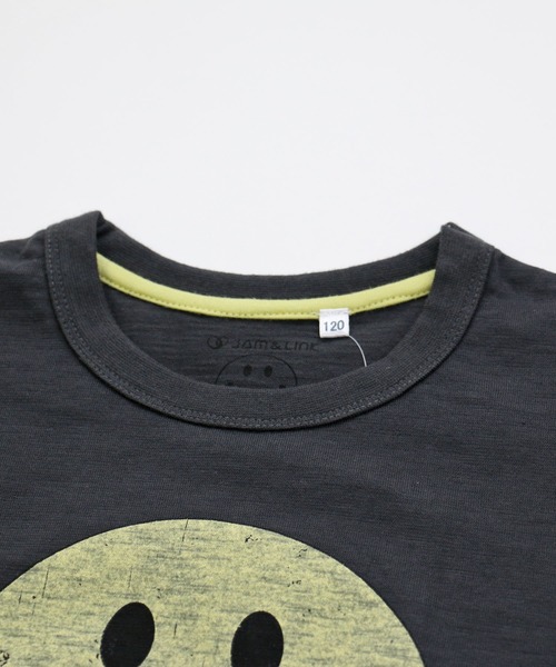 SMILEY FACE(スマイリーフェイス)の「SMILEY FACE/スマイリーフェイス ビックシルエットTシャツ(Tシャツ/カットソー・キッズ・チャコールグレー/ダークグリーン/オフホワイト/スモークピンク/テラコッタ・90cm/110cm/100cm/120cm/130cm/140cm)」の14枚目の写真