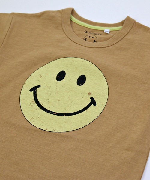 SMILEY FACE(スマイリーフェイス)の「SMILEY FACE/スマイリーフェイス ビックシルエットTシャツ(Tシャツ/カットソー・キッズ・チャコールグレー/ダークグリーン/オフホワイト/スモークピンク/テラコッタ・90cm/110cm/100cm/120cm/130cm/140cm)」の20枚目の写真