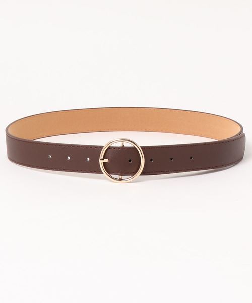 one way（ワンウェイ）の「丸カンベルト（ベルト・レディース・ライトブラウン/ブラック/ベージュ・FREE）」の3枚目の写真