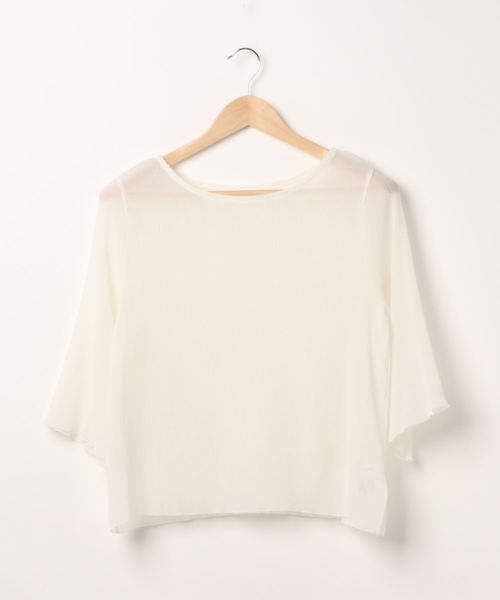 archives(アルシーヴ)の「シアー楊柳シフォンブラウス(シャツ/ブラウス・レディース・ブラック/アイボリー/ピンク・MEDIUM)」の2枚目の写真