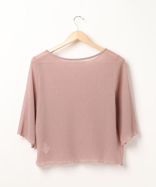 archives(アルシーヴ)の「シアー楊柳シフォンブラウス(シャツ/ブラウス・レディース・ブラック/アイボリー/ピンク・MEDIUM)」の4枚目の写真