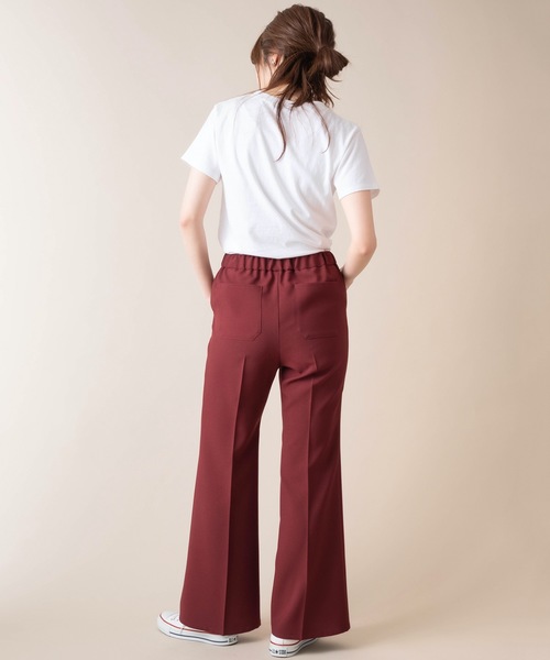 La SRIC(ラスリック)の「La SRIC/センタープレスフレアパンツ(その他パンツ・レディース・モカ/テラコッタ/バーガンディー/ブラック・MEDIUM)」の16枚目の写真