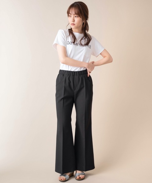 La SRIC(ラスリック)の「La SRIC/センタープレスフレアパンツ(その他パンツ・レディース・モカ/テラコッタ/バーガンディー/ブラック・MEDIUM)」の15枚目の写真