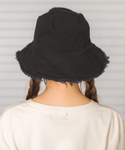 SpRay（スプレイ）の「リバーシブルフリンジバケットＨＡＴ（ハット・レディース・ブラック/ベージュ/ブラウン/オレンジ/レンガ/マスタード・FREE）」の20枚目の写真