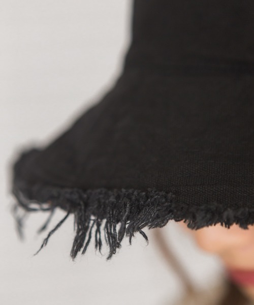 SpRay（スプレイ）の「リバーシブルフリンジバケットＨＡＴ（ハット・レディース・ブラック/ベージュ/ブラウン/オレンジ/レンガ/マスタード・FREE）」の18枚目の写真