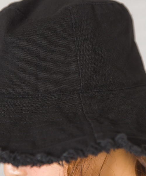 SpRay（スプレイ）の「リバーシブルフリンジバケットＨＡＴ（ハット・レディース・ブラック/ベージュ/ブラウン/オレンジ/レンガ/マスタード・FREE）」の11枚目の写真