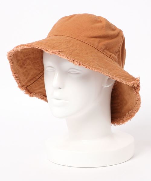 SpRay（スプレイ）の「リバーシブルフリンジバケットＨＡＴ（ハット・レディース・ブラック/ベージュ/ブラウン/オレンジ/レンガ/マスタード・FREE）」の9枚目の写真