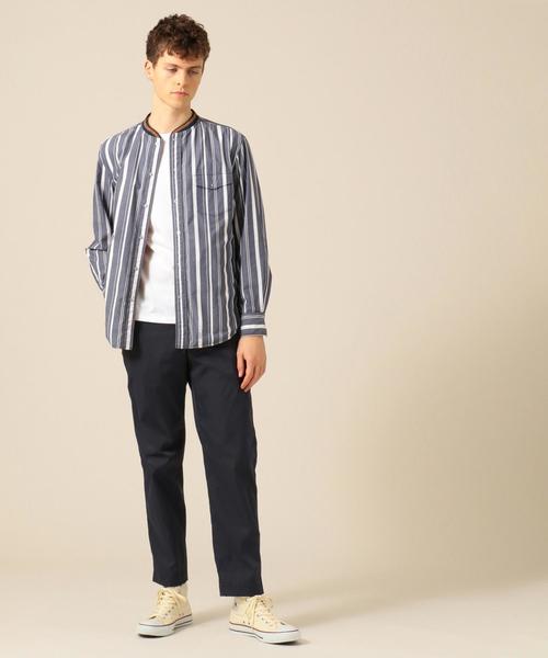 J.PRESS（ジェイプレス）の「【リバーシブル】リブカラー ストライプシャツブルゾン（シャツ/ブラウス・メンズ・ホワイト系1/ベージュ系1/ネイビー系1・MEDIUM/LARGE/X-LARGE）」の15枚目の写真