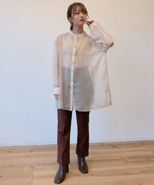 VANNIE U（ヴァニーユー）の「カラーフレアパンツ【Sサイズ展開あり】（その他パンツ・レディース・ベージュ/チョコ/グリーン・FREE/SMALL）」の17枚目の写真