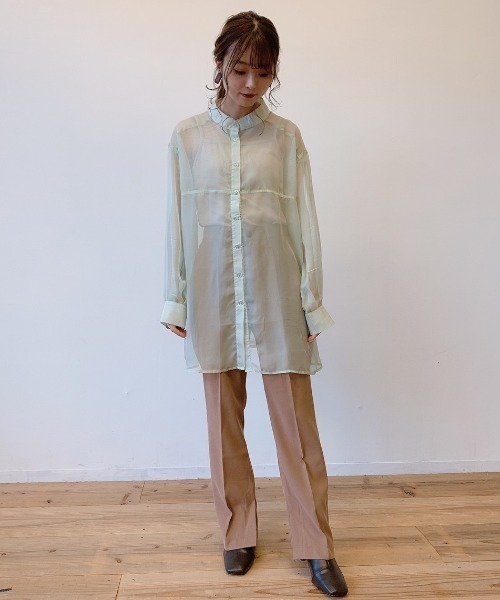 VANNIE U（ヴァニーユー）の「カラーフレアパンツ【Sサイズ展開あり】（その他パンツ・レディース・ベージュ/チョコ/グリーン・FREE/SMALL）」の19枚目の写真