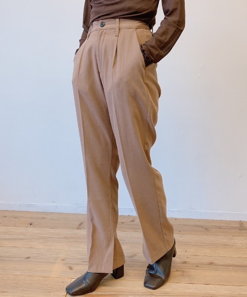 VANNIE U（ヴァニーユー）の「カラーフレアパンツ【Sサイズ展開あり】（その他パンツ・レディース・ベージュ/チョコ/グリーン・FREE/SMALL）」の12枚目の写真