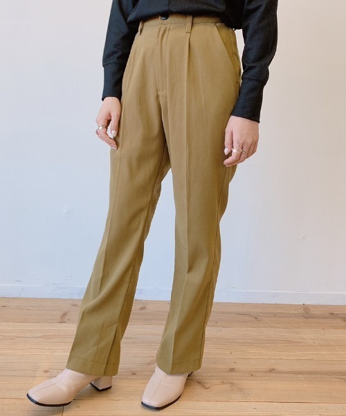 VANNIE U（ヴァニーユー）の「カラーフレアパンツ【Sサイズ展開あり】（その他パンツ・レディース・ベージュ/チョコ/グリーン・FREE/SMALL）」の14枚目の写真