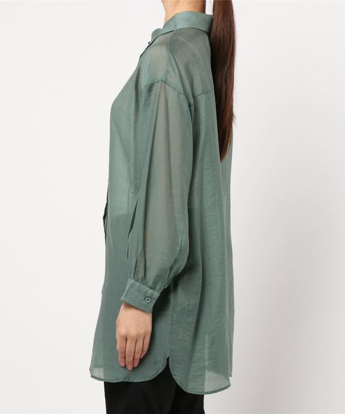 archives（アルシーヴ）の「backレイヤードスリットシャツ（シャツ/ブラウス・レディース・ブラウン/グリーン/アイボリー/ラベンダー/モカ・MEDIUM）」の6枚目の写真