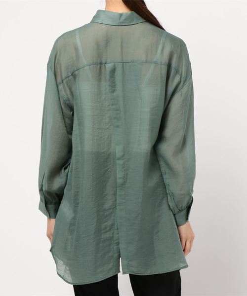 archives（アルシーヴ）の「backレイヤードスリットシャツ（シャツ/ブラウス・レディース・ブラウン/グリーン/アイボリー/ラベンダー/モカ・MEDIUM）」の7枚目の写真