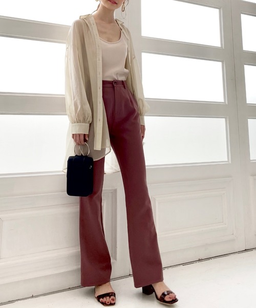 archives（アルシーヴ）の「backレイヤードスリットシャツ（シャツ/ブラウス・レディース・ブラウン/グリーン/アイボリー/ラベンダー/モカ・MEDIUM）」の11枚目の写真