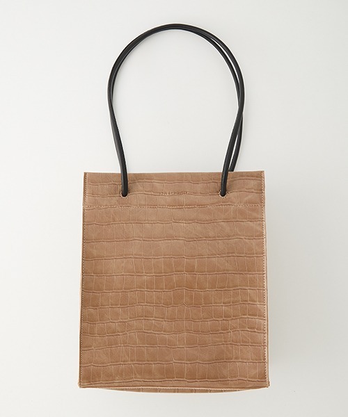 AZUL by moussy(アズールバイマウジー)の「【新色追加】NARROW HANDLE SHOPPER BAG/ナローハンドルショッパーバッグ(ショルダーバッグ・レディース・グレー系その他/ホワイト/ブラック/ベージュ/ブラウン系その他/グリーン系その他2/ベージュ系その他/ブラウン系その他2・FREE)」の7枚目の写真