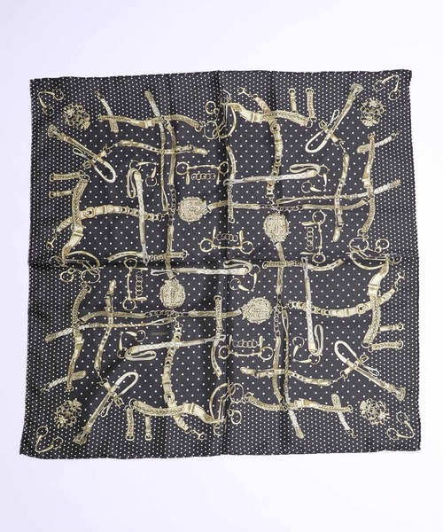 manipuri（マニプリ）の「【manipuri(マニプリ)】スカーフ　dot_bit 65×65（バンダナ/スカーフ・レディース・ブラック/ベージュ/レッド・FREE）」の12枚目の写真