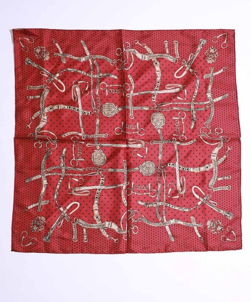 manipuri（マニプリ）の「【manipuri(マニプリ)】スカーフ　dot_bit 65×65（バンダナ/スカーフ・レディース・ブラック/ベージュ/レッド・FREE）」の4枚目の写真