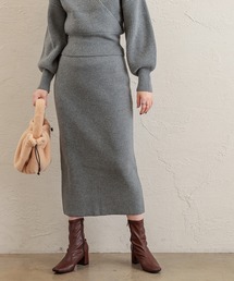 natural couture | 【WEB限定カラー有り】ふわふわニットスカート(スカート)