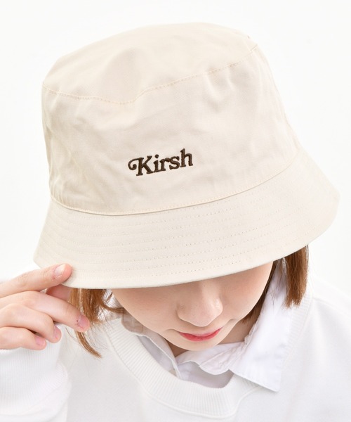 Kirsh ブラック バケットハット (キルシー) KIRSH ]☆CHERRY REVERSIBLE WRINKLE BUCKET HAT (KIRSH/ハット