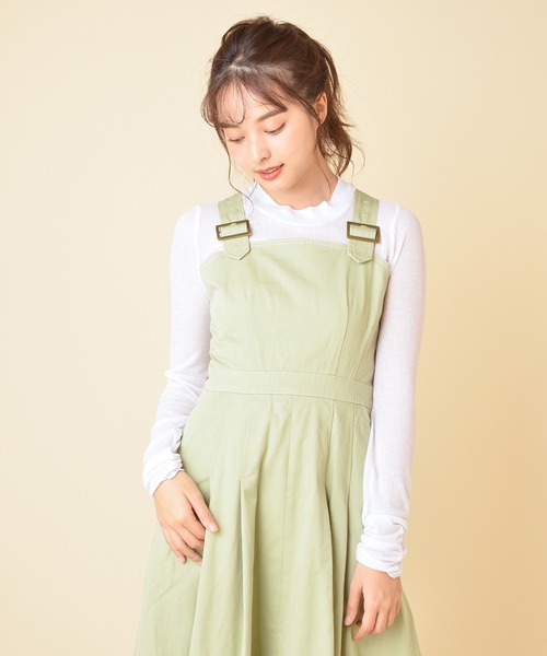 MIIA（ミーア）の「シアーインナートップス（Tシャツ/カットソー・レディース・オフホワイト/パープル/ブルー/ブラック・FREE）」の2枚目の写真