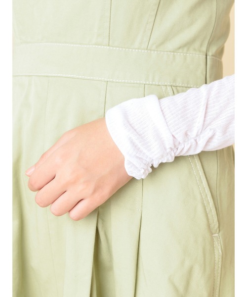 MIIA（ミーア）の「シアーインナートップス（Tシャツ/カットソー・レディース・オフホワイト/パープル/ブルー/ブラック・FREE）」の9枚目の写真