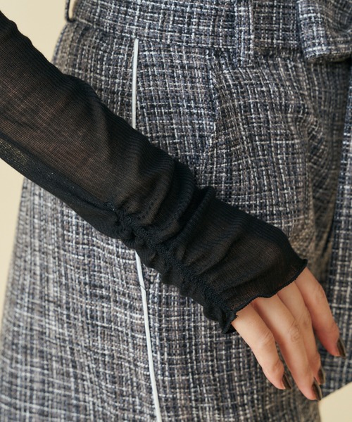 MIIA（ミーア）の「シアーインナートップス（Tシャツ/カットソー・レディース・オフホワイト/パープル/ブルー/ブラック・FREE）」の12枚目の写真