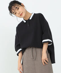 CAROLINA GLASER | CAROLINA GLASER / ライン入り ポロシャツ(ポロシャツ)