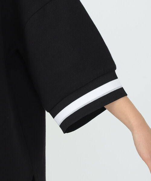 CAROLINA GLASER（カロリナ グレイサー）の「CAROLINA GLASER / ライン入り ポロシャツ（ポロシャツ・レディース・オフホワイト/ブラック・ONE SIZE）」の13枚目の写真