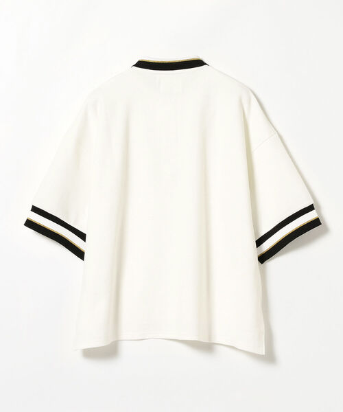 CAROLINA GLASER（カロリナ グレイサー）の「CAROLINA GLASER / ライン入り ポロシャツ（ポロシャツ・レディース・オフホワイト/ブラック・ONE SIZE）」の19枚目の写真