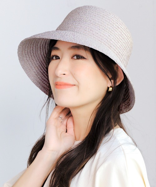 14+（イチヨンプラス）の「ラフィアブレードバケットハット（ハット・レディース・グレー/ナチュラル/キャメル/ピンク/ブラック/ベージュ・FREE）」の3枚目の写真