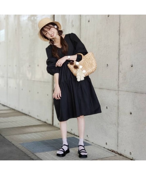 14+（イチヨンプラス）の「ラフィアブレードバケットハット（ハット・レディース・グレー/ナチュラル/キャメル/ピンク/ブラック/ベージュ・FREE）」の9枚目の写真