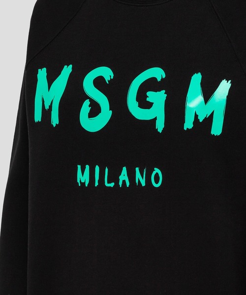 MSGM（エムエスジーエム）の「MSGM ブラッシュロゴスウェット/トレーナー（スウェット・レディース・ベージュ/ブラック×ホワイト/ブラック×グリーン/ホワイト×ピンク/ブラック×ピンク/ホワイト×ライム・S/M/XS/L）」の10枚目の写真
