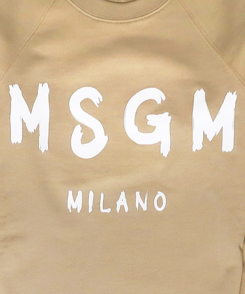 MSGM（エムエスジーエム）の「MSGM ブラッシュロゴスウェット/トレーナー（スウェット・レディース・ベージュ/ブラック×ホワイト/ブラック×グリーン/ホワイト×ピンク/ブラック×ピンク/ホワイト×ライム・S/M/XS/L）」の14枚目の写真