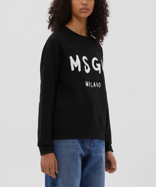 MSGM（エムエスジーエム）の「MSGM ブラッシュロゴスウェット/トレーナー（スウェット・レディース・ベージュ/ブラック×ホワイト/ブラック×グリーン/ホワイト×ピンク/ブラック×ピンク/ホワイト×ライム・S/M/XS/L）」の17枚目の写真