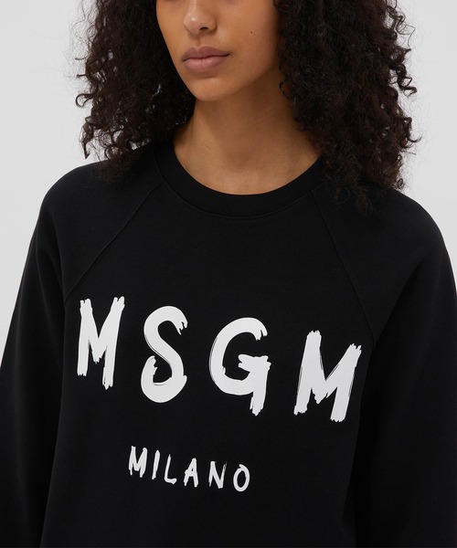 MSGM（エムエスジーエム）の「MSGM ブラッシュロゴスウェット/トレーナー（スウェット・レディース・ベージュ/ブラック×ホワイト/ブラック×グリーン/ホワイト×ピンク/ブラック×ピンク/ホワイト×ライム・S/M/XS/L）」の18枚目の写真