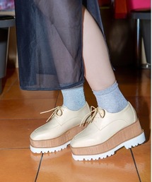 NUOVO ヌオーヴォ WOOD HEEL OX7.5 ウッドヒールオックスフォード　NC40127 IVORY