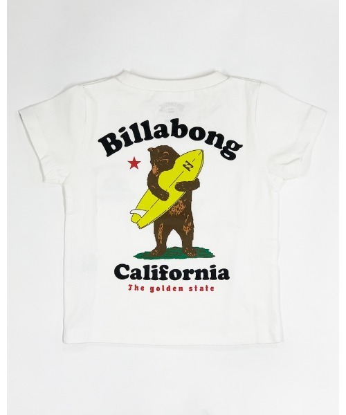Cali Bear キッズ 21年春夏モデル トップス セール ビラボンキッズ半袖ロゴバックプリントtシャツ Tシャツ カットソー Billabong ビラボン のファッション Bear Billabong Cali ｔシャツ 90 160