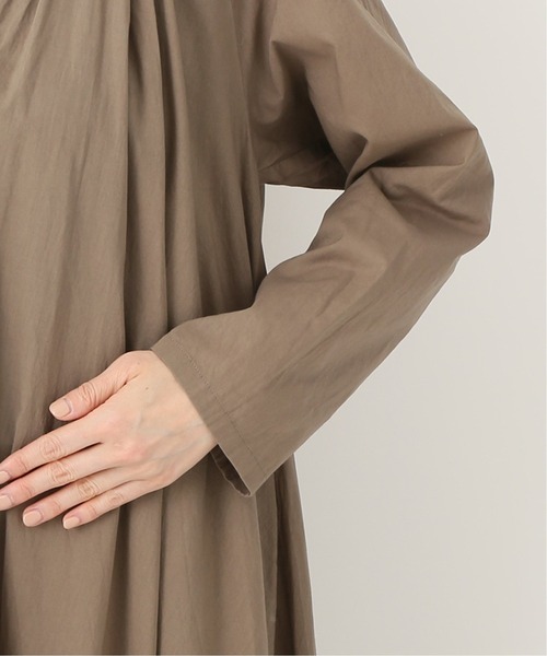 美品* plage ローンフレアワンピース キャメル38 plage（プラージュ）の「ローンフレアワンピース◇（ワンピース