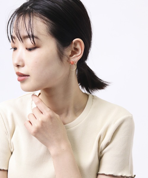 salle de bal(サルデバル)の「【 HORIMIZO / ホリミゾ 】ガラスピアス glass pierce HMI(ピアス(両耳用)・レディース・その他6/その他2/その他3/その他4/その他5/その他1・FREE)」の10枚目の写真