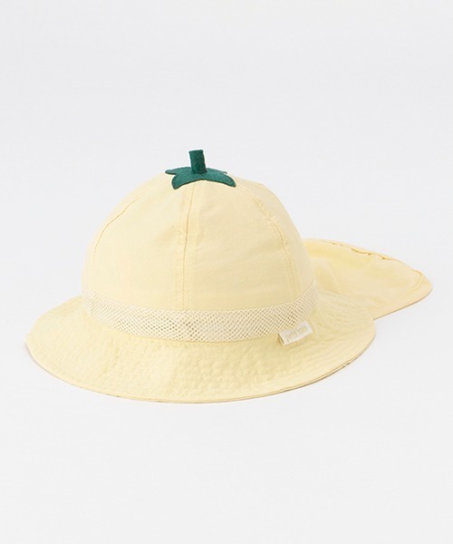 petit main（プティマイン）の「【BABY】フルーツ撥水バケットハット（ハット・キッズ・レモンイエロー/ライトグリーン/ライトピンク・48cm/46cm）」の3枚目の写真