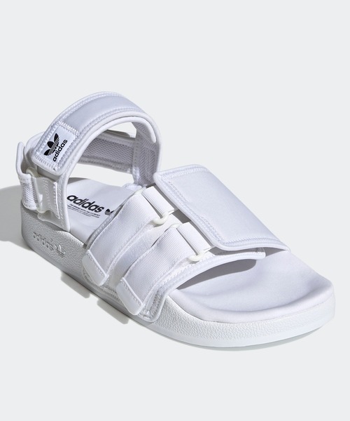 adidas（アディダス）の「ニューアディレッタ サンダル [New Adilette Sandals] アディダスオリジナルス（メンズ/レディース）（サンダル・メンズ・ホワイト×ブラック/ブラック系その他/ブラック・25.5cm/26.5cm/23.5cm/22.5cm/27.5cm/28.5cm/24.5cm）」の8枚目の写真